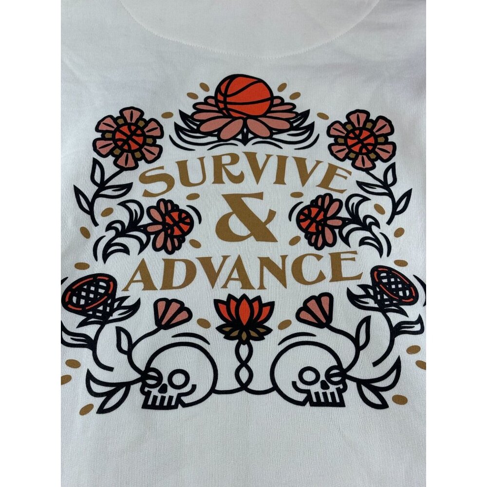 Nathan Walker X Drop Party Hoodie Sweatshirt L Basketball Skull Bee Survive Adva - Picture 1 of 9